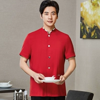 Мужской, красный, короткий рукав