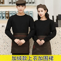 Черный флисовый фартук