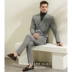 Quần vải kẻ sọc mười mét kinh doanh bình thường Slim xám công việc phù hợp với quần phù hợp với quần nam phù hợp với quần - Suit phù hợp quần tây nam hàng hiệu Suit phù hợp