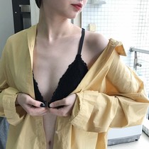 Sexy Front Button Beauty Back Girl Underwear Woman Han Edition Student Bra No Steel Ring Method Triangle Cup Slim bra