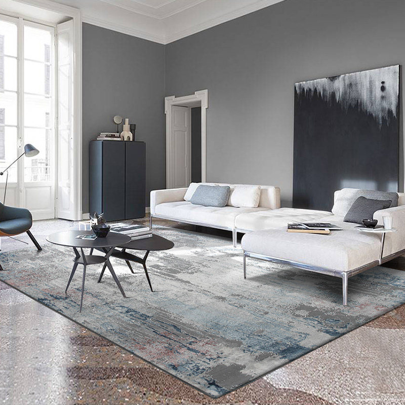 Living room carpet coffee table sofa Nordic simple modern Nordic style American bedside blanket bedroom European room ins