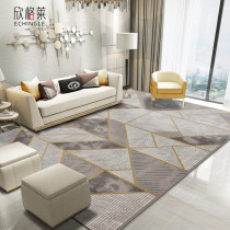 Xinguelai European-style light luxury golden coffee table carpet Carpet Modern simple living room bedroom full bed side mat American-style
