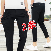 Summer hang Korean version of nine-point pants men slim professional 9-point suit pants men small feet student casual pants men