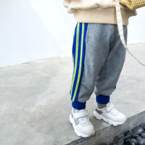 City of beauty girl baby thick sweatpants casual pants 2019 autumn and winter New girls dress Foreign color tone