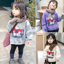 Beauty City girls baby plus long jacket bottom 2020 winter new girls dress cute and vigorous