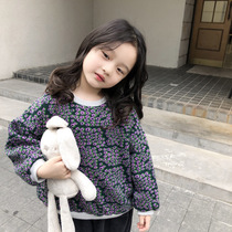 Beauty City girls in the Han Edition 2020 winter new childrens clothing Sen - line printing