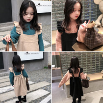 Beauty City girl baby thickened wear vest dress in big childrens dress 2020 new childrens dress