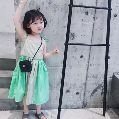 The city of beautiful girls Baby Cotton suspenders dress 2019 summer new girls this year's trend wow
