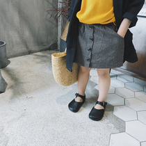 Beautiful girl City girl baby skirt Joker A- line dress spring and summer new childrens wear plaid