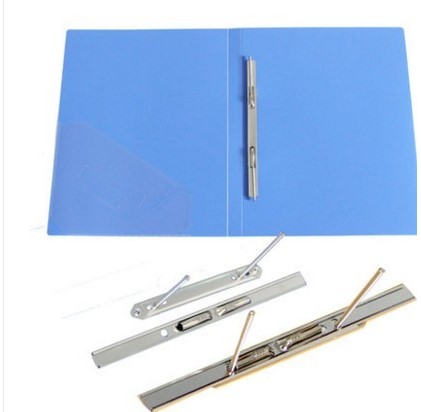 Punch folder 307R Zhulian A4 folder A4 Single spring hairpin clip with insert bag perforated clip loose-leaf punching clip