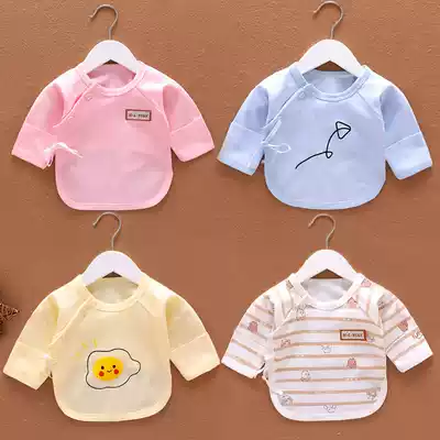 Newborn half-back clothes Newborn baby clothes Monk clothes Newborn baby tops Spring and autumn 0-3 months comfortable