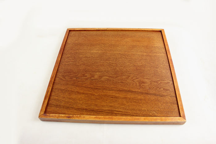 Khay gỗ lưu trữ khay lưu trữ bánh điểm khay bánh mì khay hiển thị khay gỗ vuông 40cm - Tấm đĩa gỗ tròn