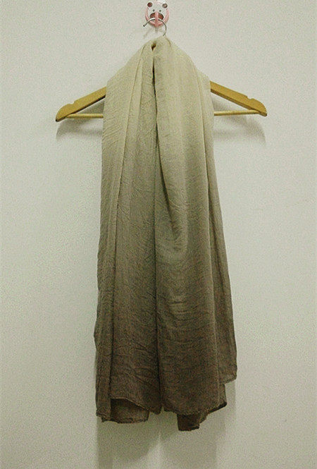 Autumn and winter new foreign trade Mori women's scarf shawl silk scarf gradient hanging dyeing