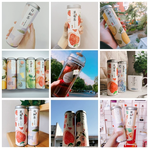 Клубника, красный (черный) чай, фруктовый чай, чай в пакетиках, холодный напиток, холодный чай