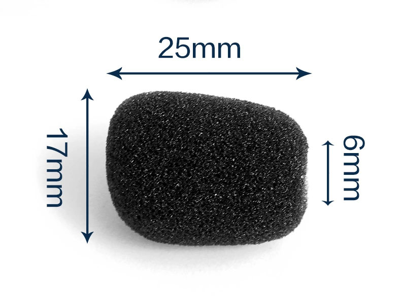 Wired microphone sponge set headset collar microphone cover