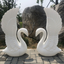 New wedding props White swan road guide Wedding supplies Welcome area decoration ornaments Roman column road guide White Swan
