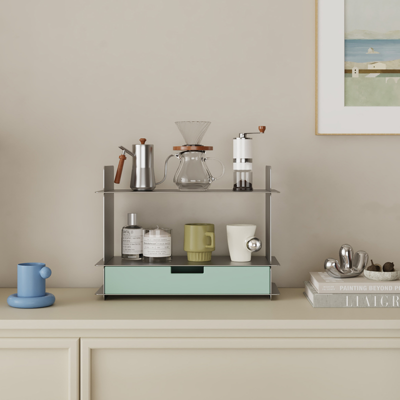 Livingplus Desktop Coffee Cup Holder Bauhaus Storage Rack Stainless Steel Desk Dopamine Shelf Display Rack Livingplus Desktop Coffee Cup Holder Bauhaus Storage Rack Stainless Steel Desk Dopamine Shelf Display Rack