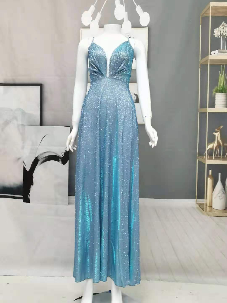 Spaghetti Braps Satin Promply Sexy Evening Женщины платье 