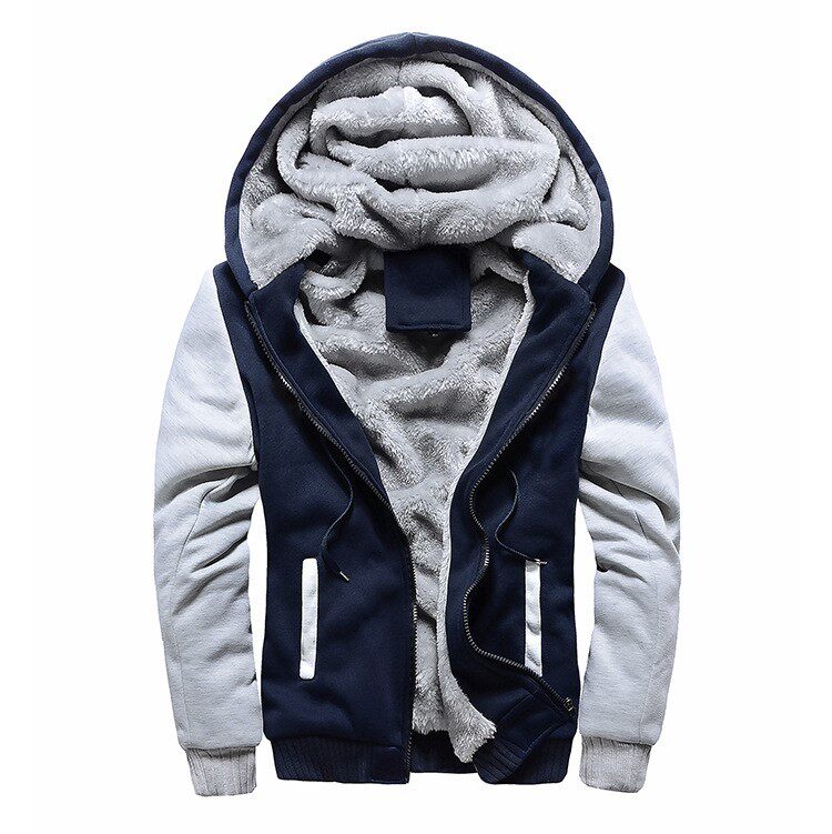 Бейсбольная Zip Hodies Зимняя одежда для толстовки с капюшоном плюс мужчина               