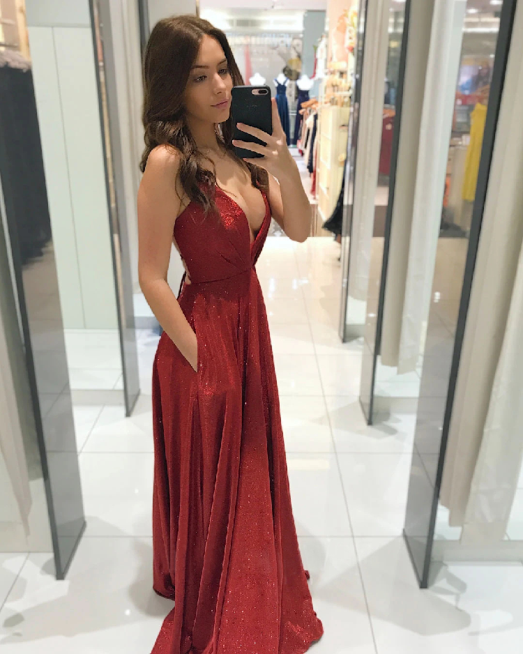 Spaghetti Braps Satin Promply Sexy Evening Женщины платье 