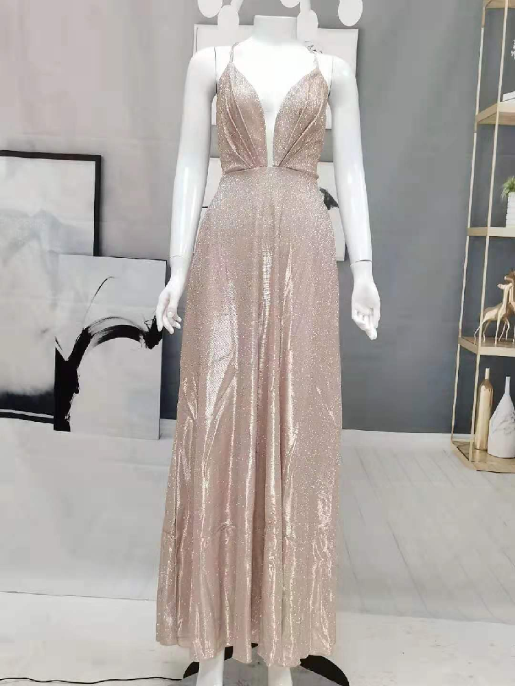 Spaghetti Braps Satin Promply Sexy Evening Женщины платье 