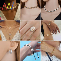 Bohemian Shell Jewelry Beach Seashell Choker Necklaces women