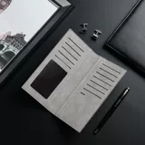 Мужской легкий и тонкий бумажник, тонкий длинный тканевый картхолдер