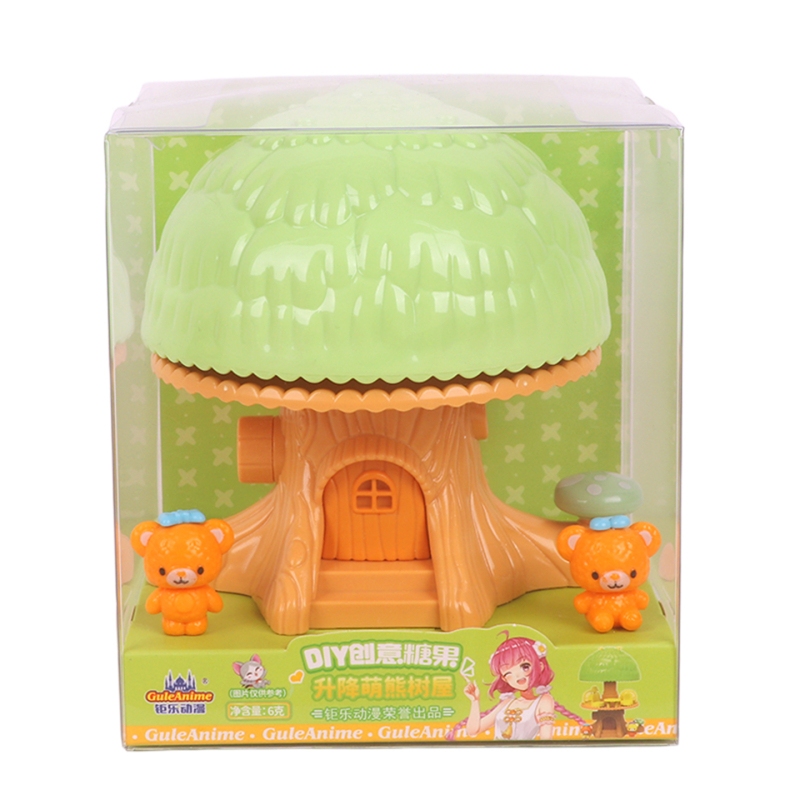 Jule Animation DIY Creative Candy Elevator Cute Bear Treehouse Children's Leisure Role-Playing Toy Candy Snacks Jule Animation DIY Creative Candy Elevator Cute Bear Treehouse Children's Leisure Role-Playing Toy Candy Snacks