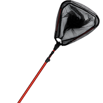 Kawazawa folding net hard telescopic rod fishing net triangle all-in-one portable full set of large objects net pocket artifact fine eye