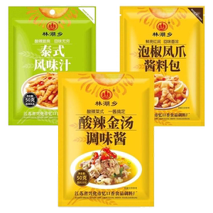 3件开胃调料组合泰式风味汁泡椒凤爪网红柠檬无骨鸡爪调料酱料