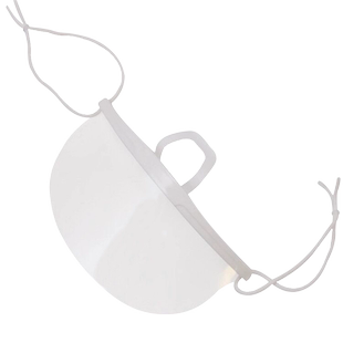 透明餐饮口罩批发食品专用厨房厨师一次性微笑餐厅塑料防雾防口水