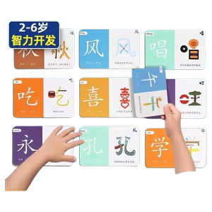 儿童象形识字卡片认字启蒙幼儿园早教幼小衔接看图汉字全套
