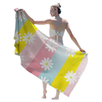 Quick-drying bath towel swimming absorbent mens and womens fitness beach portable childrens large towel can be wrapped at the beach