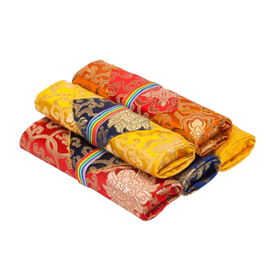 金刚杵龙纹包经布大小号双层加厚佛经包藏式经书经文袋收纳经书包