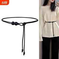 Waist rope new belt accessories leather rope decorative dress skirt summer fashion retro versatile knotted belt