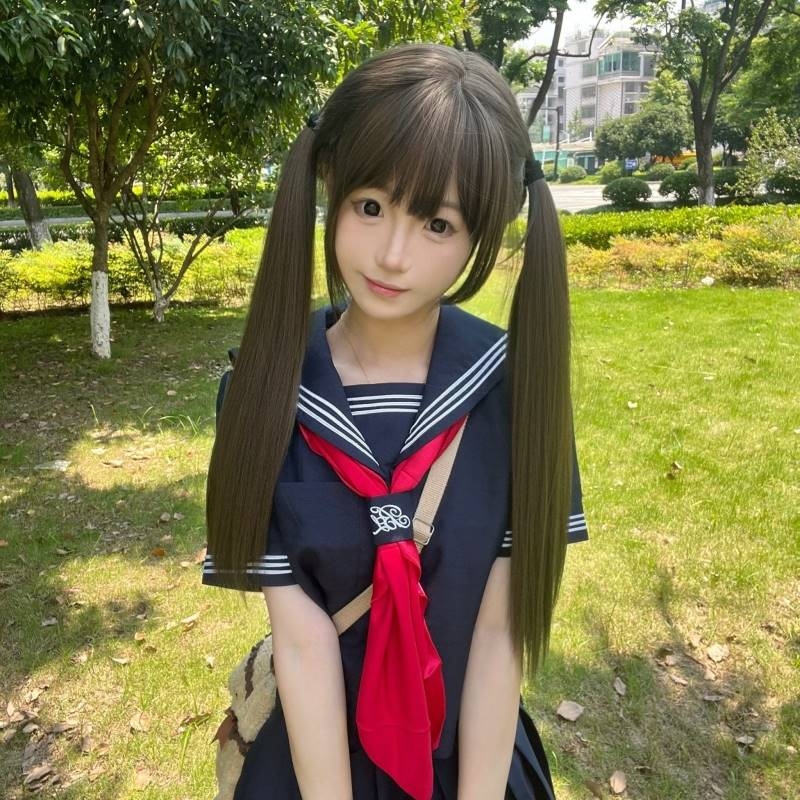 Cold Brown Double Ponytail Wig, Lolita Style Natural Long Straight Hair Wig Recommendation Cold Brown Double Ponytail Wig, Lolita Style Natural Long Straight Hair Wig Recommendation