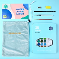 Акварель, комплект, 36 цветов, 8 шт