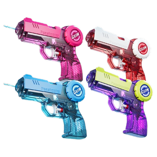 格洛克手动新款水枪玩具2024连发儿童喷呲大容量射程防水粉色夏日