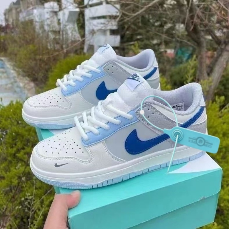 Qiao Yi Black and White Panda Sneakers Autumn Sea Salt Blue Versatile Low-Top Casual Shoes Thick Tongue Cycling Shoes for Men and Women Qiao Yi Black and White Panda Sneakers Autumn Sea Salt Blue Versatile Low-Top Casual Shoes Thick Tongue Cycling Shoes for Men and Women
