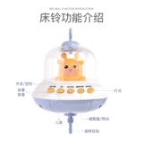 Детская музыкальная игрушка на кроватку для новорожденных, крутящаяся погремушка для кровати, успокаивающая коляска, игрушечная машина, подвеска