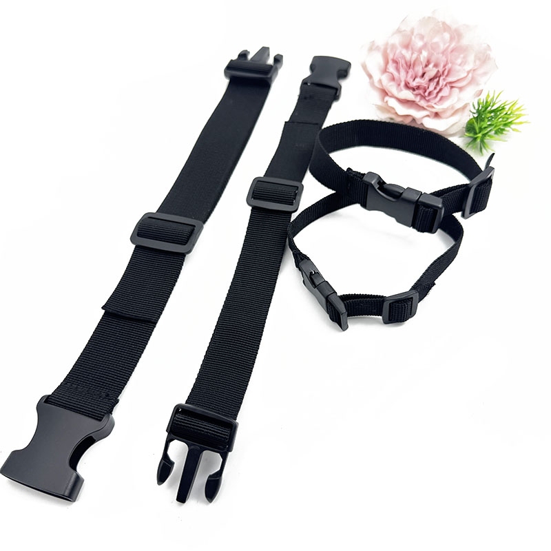 Snap-On Non-Elastic Strap with Buckle, Nylon Woven Adjustable Belt, Luggage Tent Fastening, Heavy-Duty Binding Strap