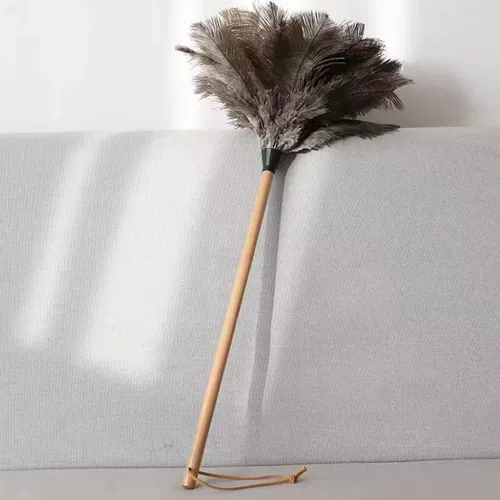 Статическая тряпка из страусиных перьев для удаления бытовой пыли без выпадения волос, автомобильная подметальная машина, утолщенная тряпка из перьев, артефакт для очистки пыли