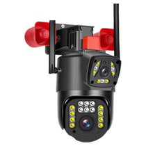 Outdoor waterproof dual-lens WiFi 360-degree no-dead-angle surveillance high-definition full-color night vision home remote camera