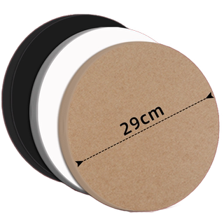 圆形卡纸美术专用白卡纸加厚卡纸圆形牛皮纸绘画纸黑色20/25/29/36cm手工硬纸板幼儿园儿童白色彩色圆卡纸红