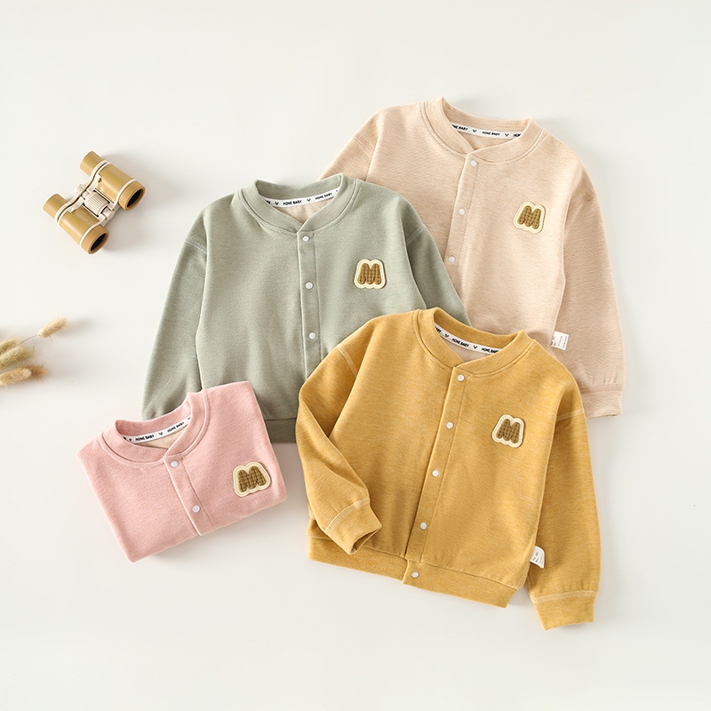 [Clearance of Discontinued Sizes] Infant and Toddler Single-Piece Tops, Derong Autumn/Winter Boys and Girls Jackets, Cardigans, Clothing