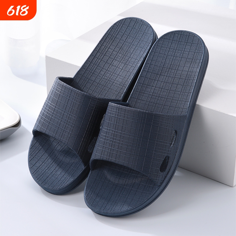 Men's Summer Indoor Home Bathroom Non-Slip Thick-Soled Slippers with a Soft Feel for Women in Summer Men's Summer Indoor Home Bathroom Non-Slip Thick-Soled Slippers with a Soft Feel for Women in Summer