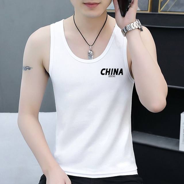 ໂຮງງານ Madden ເຫມາະ sleeveless cotton vest t-shirt sports fitness threaded inner layering shirt men's summer sweat vest