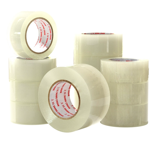 Прозрачная лента имеет высокую вязкость, и ее нелегко сломать. Большая широкая желтая лента для экспресс-упаковки, герметизирующая клей, резак, герметизирующая специальная лента, большой рулон, прочная герметизирующая оптовая продажа, производитель, зазор, бытовая липкая лента