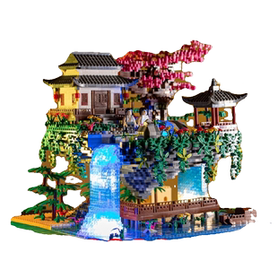 桃花潭城堡积木高难度大型10000粒以上系列拼装玩具礼物建筑巨大