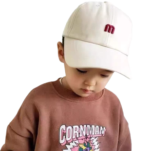 男童防晒帽子儿童鸭舌帽女童遮阳帽中大童春夏季小女孩薄款棒球帽